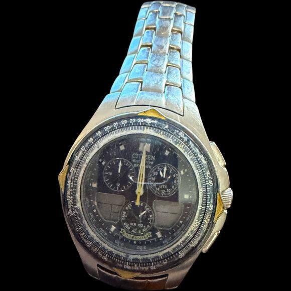 Citizen Eco-Drive Skyhawk C650-T000959 HST Ana-Digi Men\'s Wristwatch Blue Angels main image 4